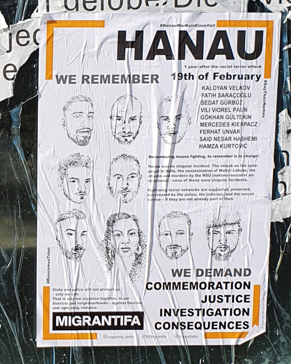 We remember Hanau